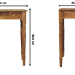 Artisan Furniture Solid Wood Oakish Turned Leg Writing Desk