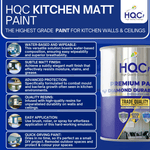 Durable Kitchen Matt Paint - Washable, Grease & Stain Resistant | 10l | Light Beige