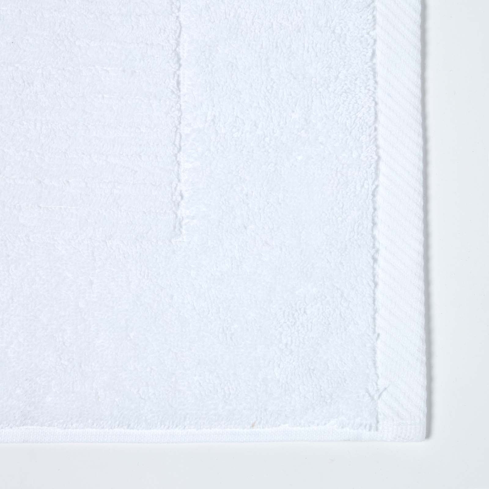 Imperial Plain Turkish Cotton Bath Mat | 50 x 80cm | White