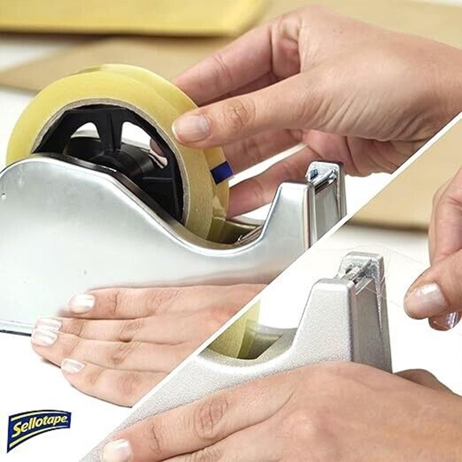 6x Sellotape Original Golden Multi-purpose Easy-to-use Clear Tape, 24mmx66m