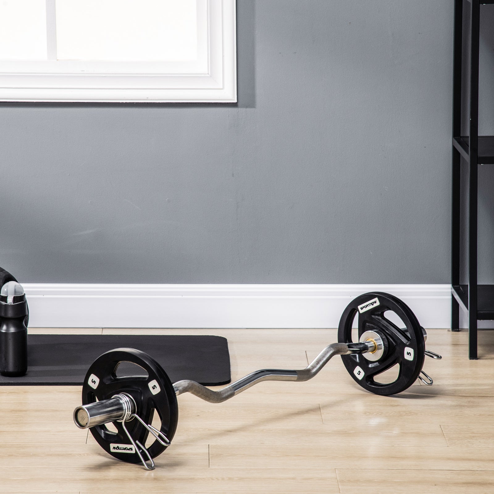 Olympic Weight Plates Tri-grip Barbell Weights Set - 5kg per plate | Black