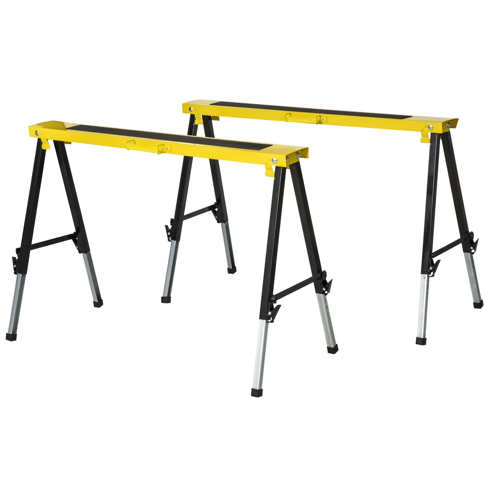 Foldable Saw Horse, Steel Frame, Anti Slip
