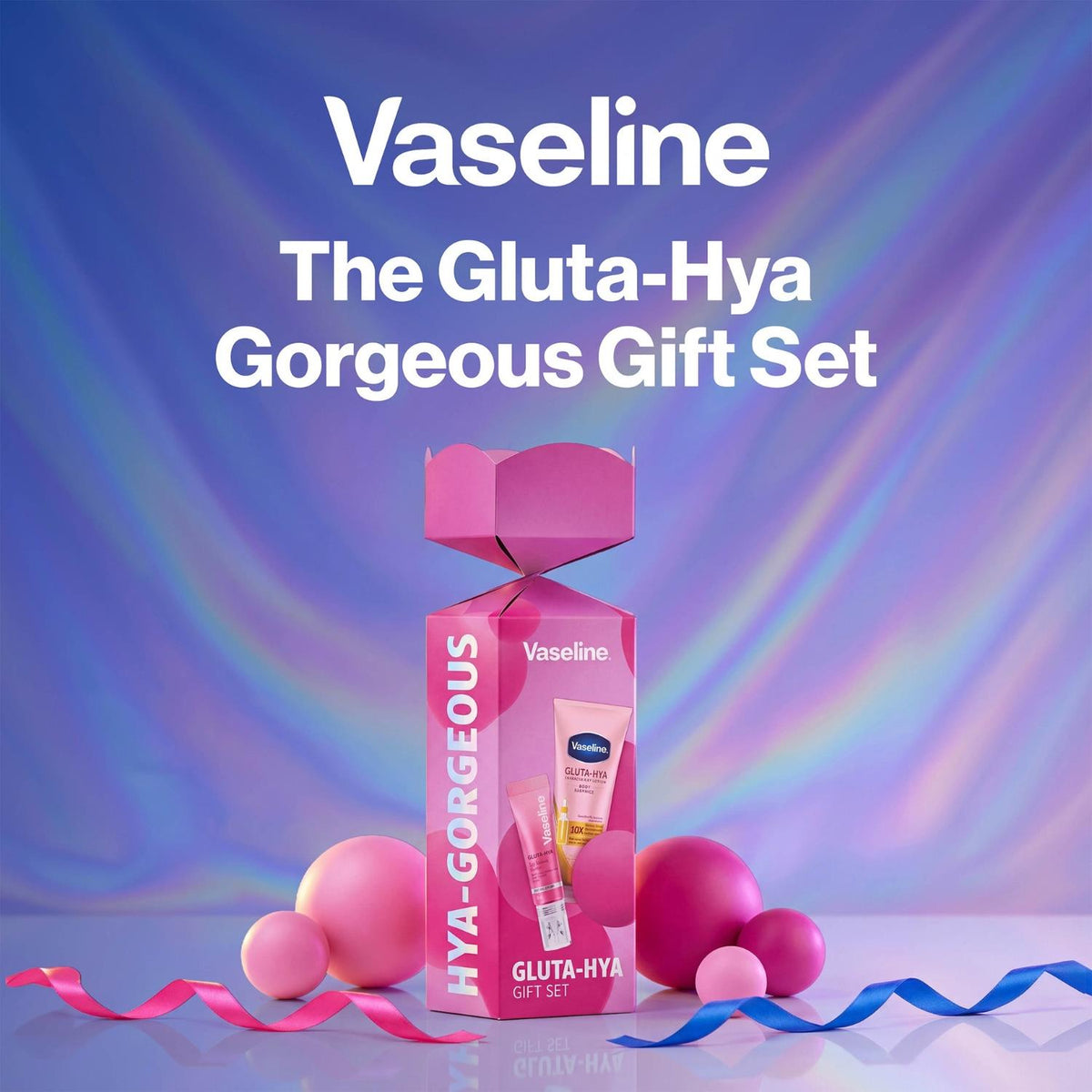 Vaseline Gluta-hya Gorgeous Gift Set: Lotion, Serum & Lip Glow