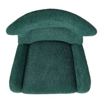 Tufted Swivel Accent Armchair With High Back & Armrests, Comfortable Upholstered | Dark Green