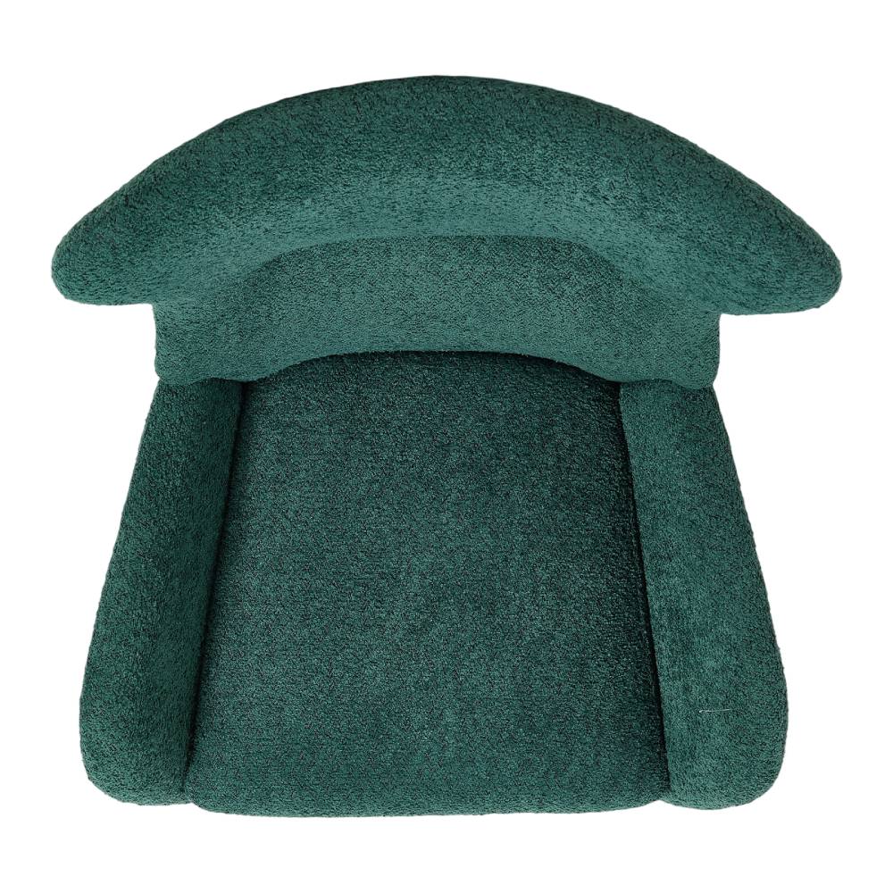 Tufted Swivel Accent Armchair With High Back & Armrests, Comfortable Upholstered | Dark Green