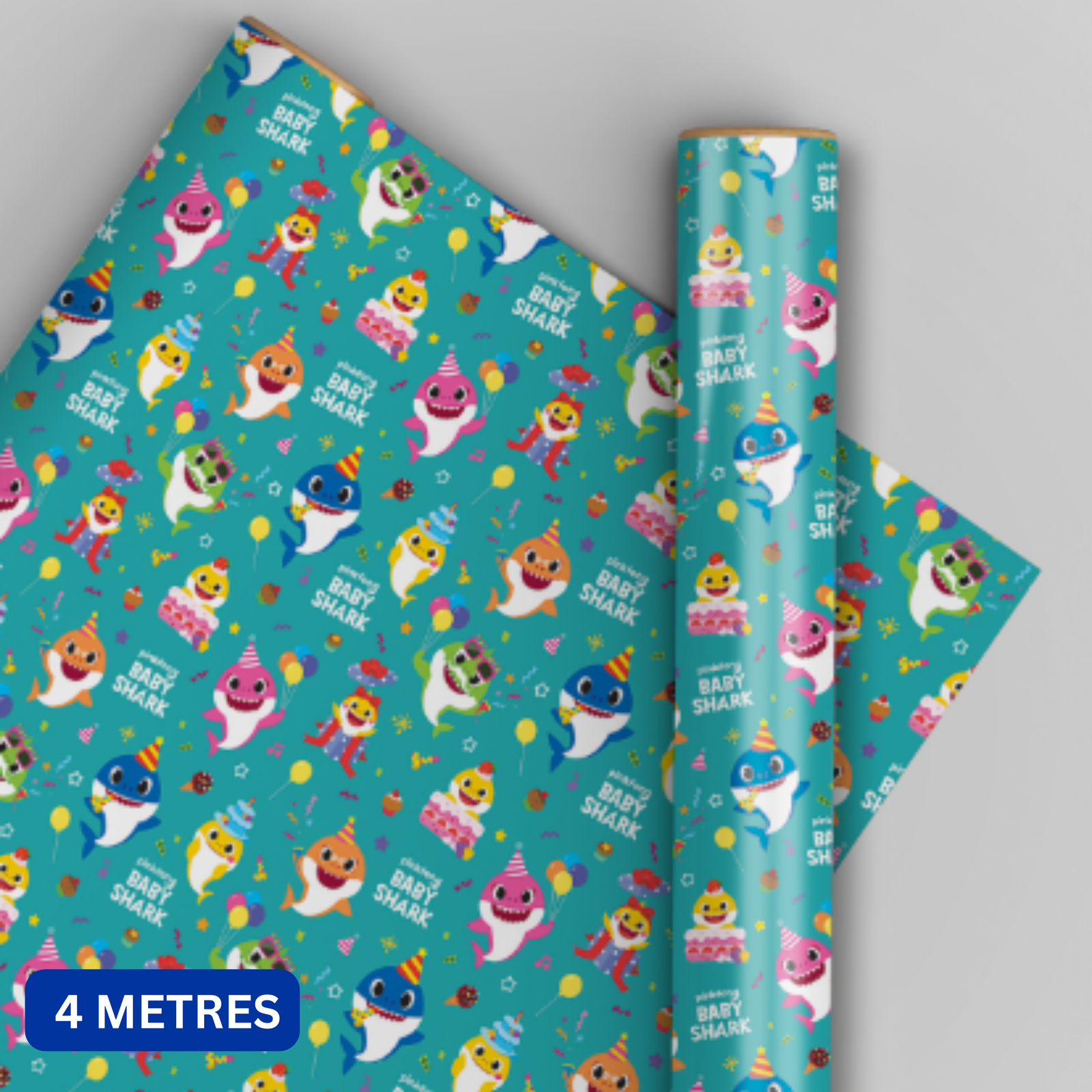 4m Roll Birthday Wrapping Paper