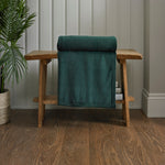 Snuggle Touch Microfibre Supersoft Fleece Throw | 140cm x 180cm | Dark Sea Green