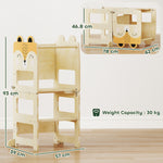 AIYAPLAY Toddler Step Stool With Chalkboard For Kitchen Counter