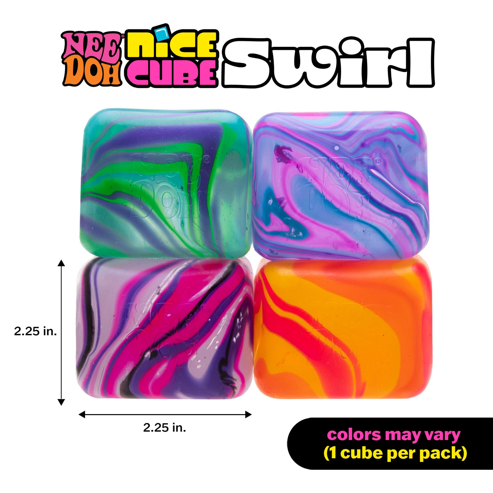 Needoh Nice Cube Swirl - Squishy Fidget Toy