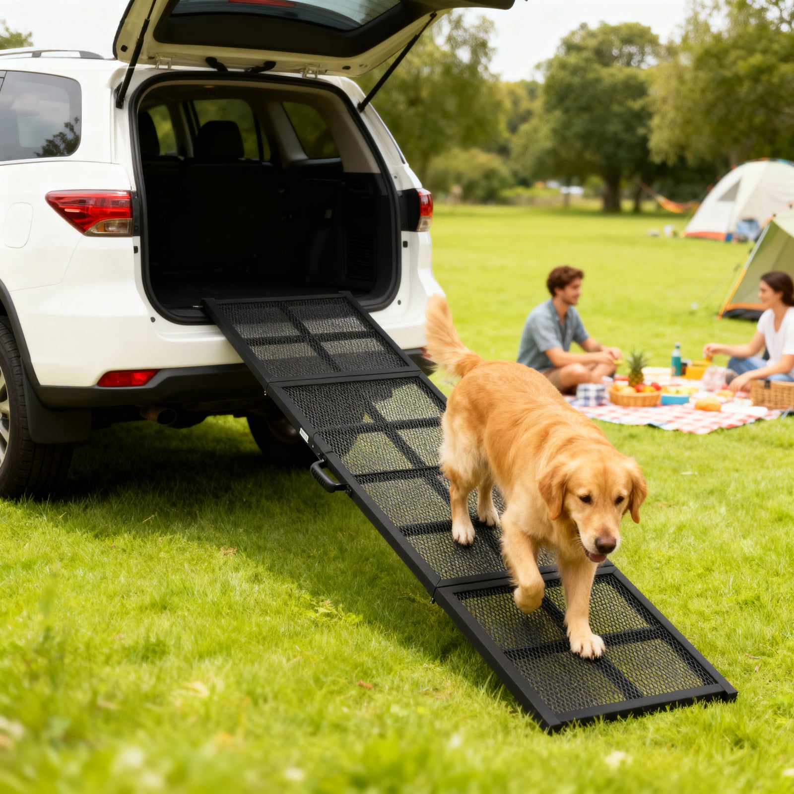 191 X 50cm Dog Ramp For Car, Pet Stairs For Large Dogs, For Suvs