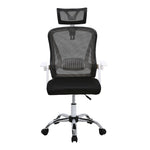 Swivel Office Chair With Headrest | White