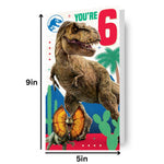 Age 6 Sticker Birthday Card Official Product
