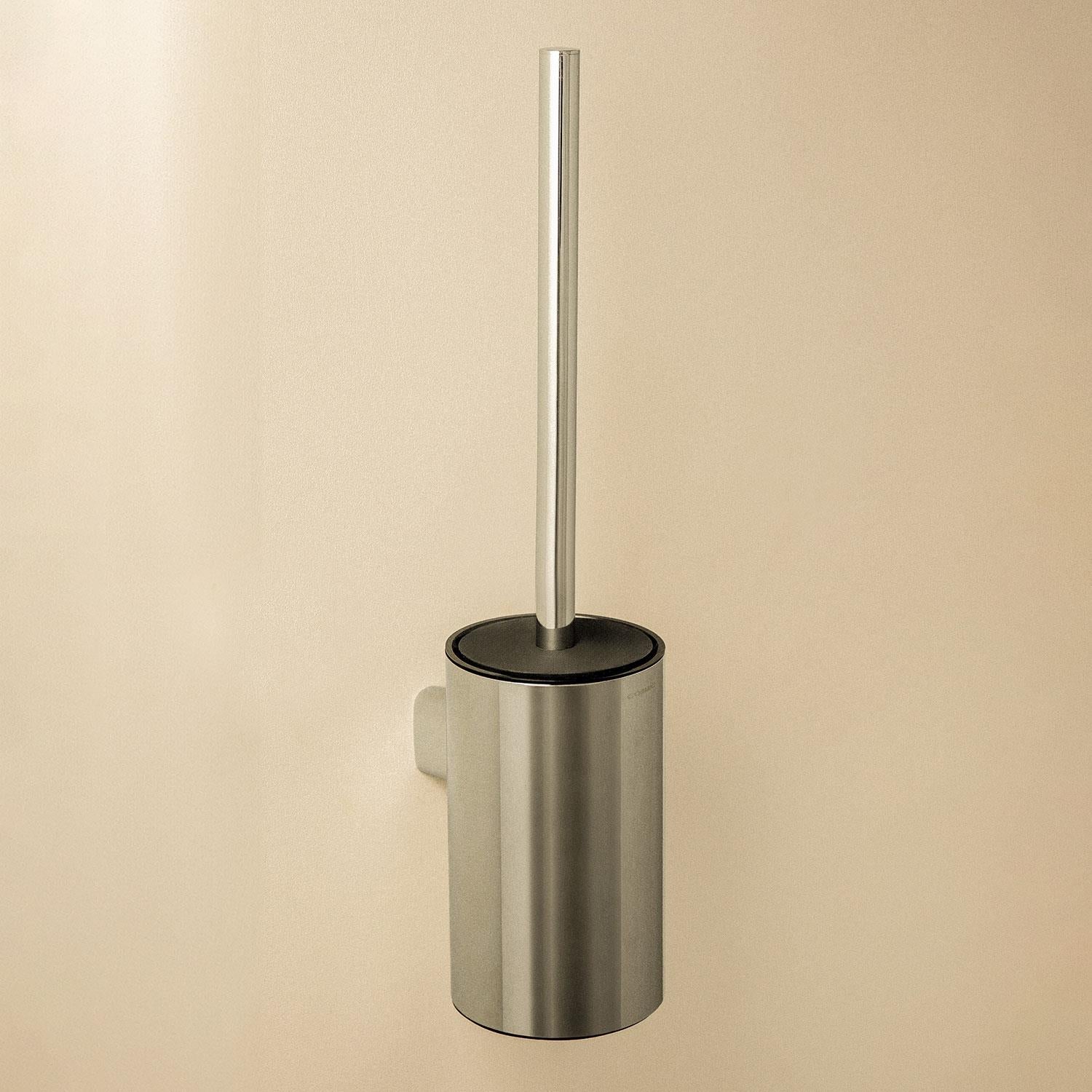 Toilet Brush, Wall-mounted, Chrome, Architect S+ Collection
