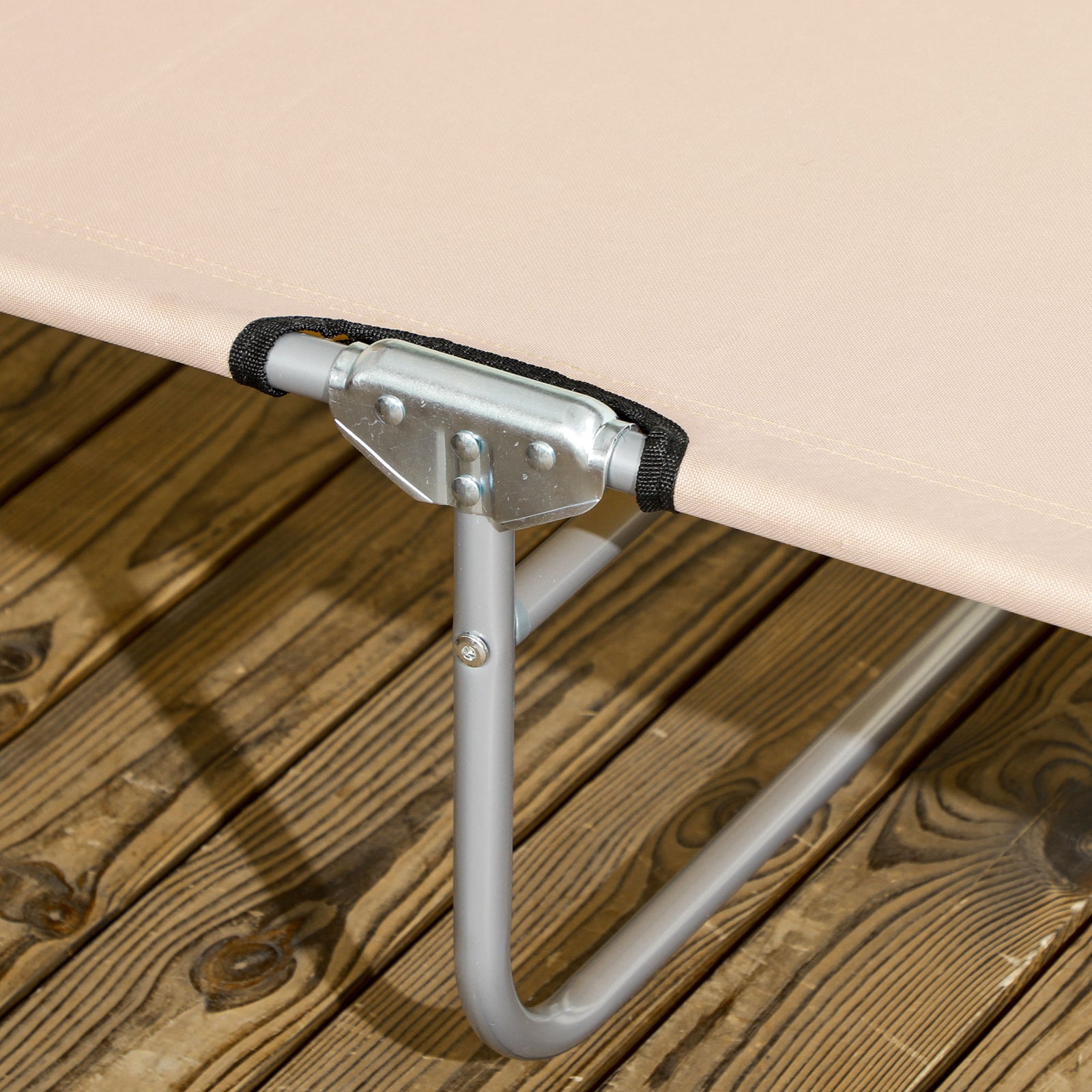 Reclining Sun Lounger Folding Recliner Garden Chair | Set-of-2 | Brown