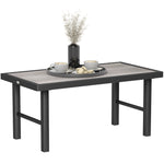 Garden Coffee Table W/ Spc Woodgrain Tabletop | Gray