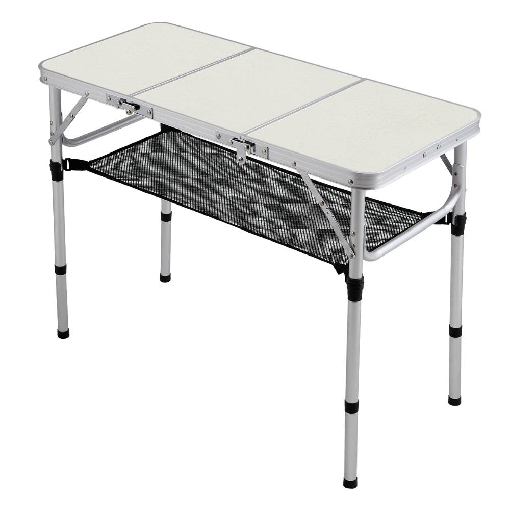 Folding Camping Table With Carrying Handle | Beige