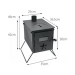 Pandora Portable Firebox Tent Stove | Charcoal