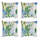 Tropical Indoor Outdoor Cushion Set Of 4 Water Resistant Cushions
