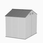 Breeins 8x6ft Plastic Garden Storage Shed With Lockable Door