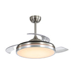 42inch Acrylic Ceiling Fan Light With 3 Blades 6-speed, With Remote Control And Timing Function