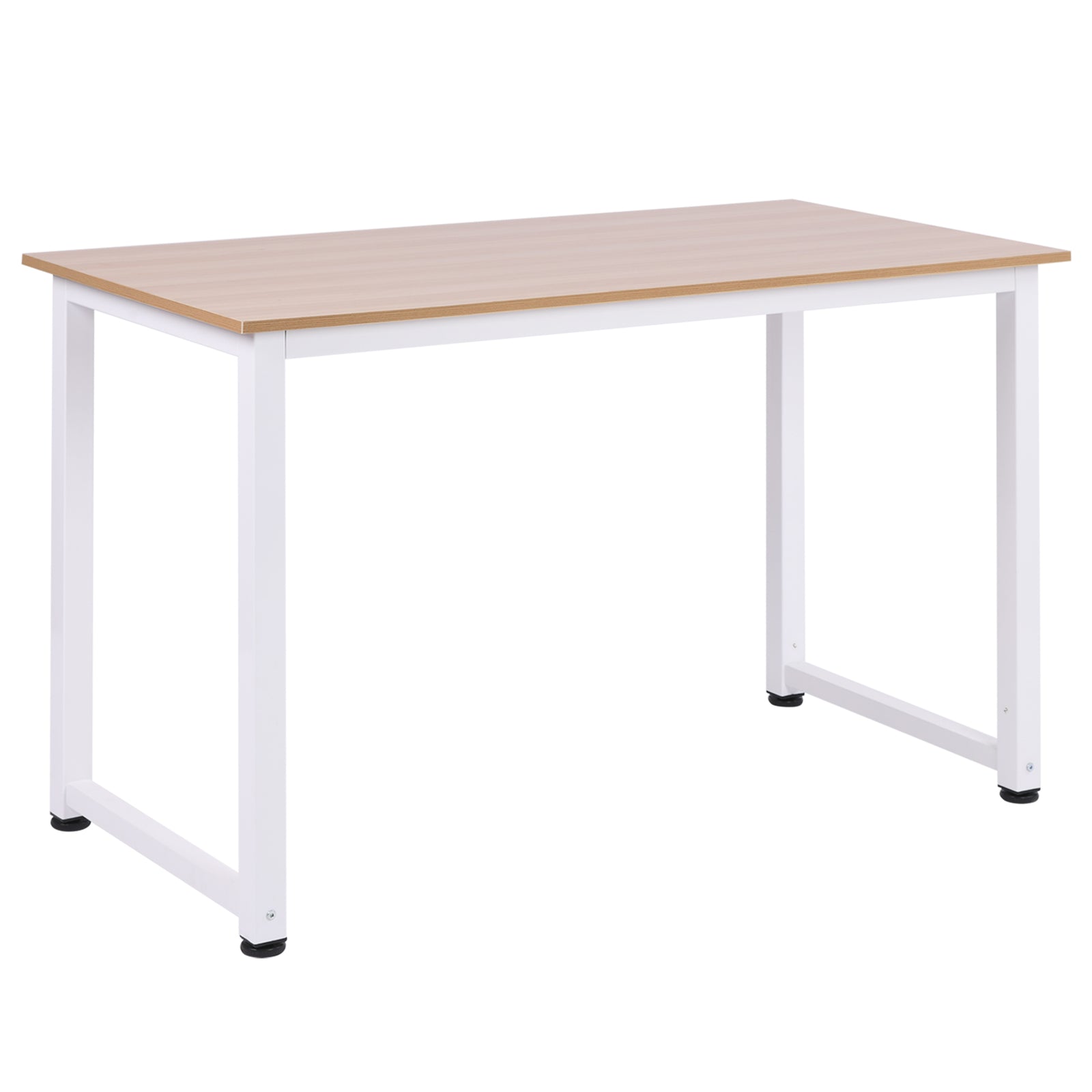 Computer Desk Dining Table Writing Table With Metal Frame | White