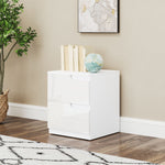 Modern Bedside Table With 2 Drawers For Bedroom, Living Room
