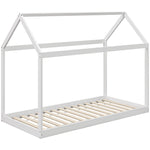 Wooden Single Bed Frame With Tree House Style | Single | White