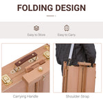 Tripod Art Easel Wooden Drawing Board Workstation Folding