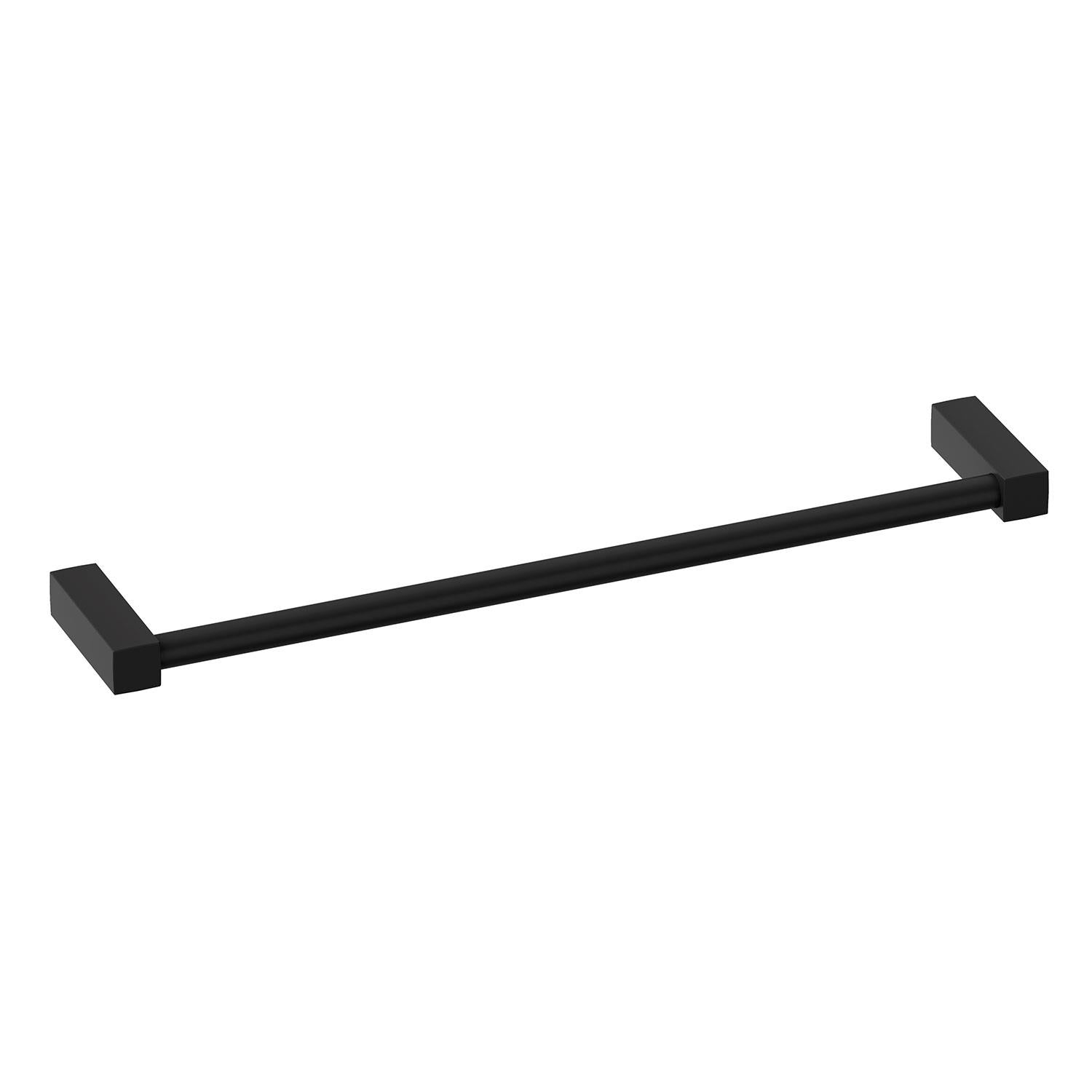 Towel Rail, Black Matt, Wall-mounted, 40 Cm. Collection Metric