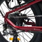 Virum 2025 Folding Bike - Lightweight E-bike | Red