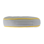 Round Plain Floor Cushion | 43cm x 43cm | Yellow & Grey