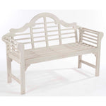 Lutyens Style Acacia Garden Bench | Forest White