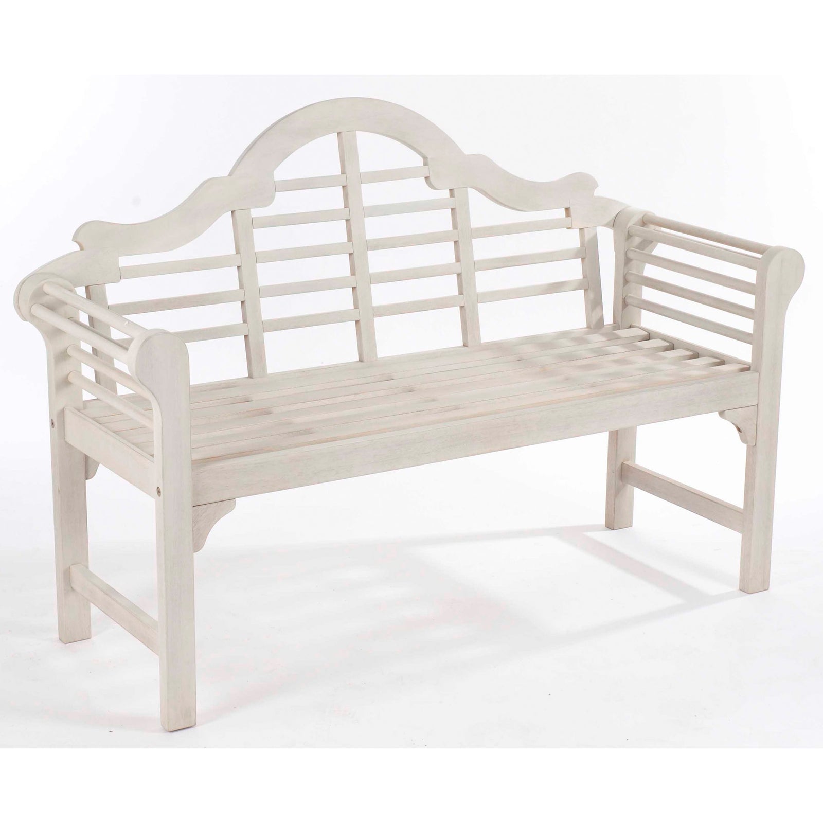 Lutyens Style Acacia Garden Bench | Forest White