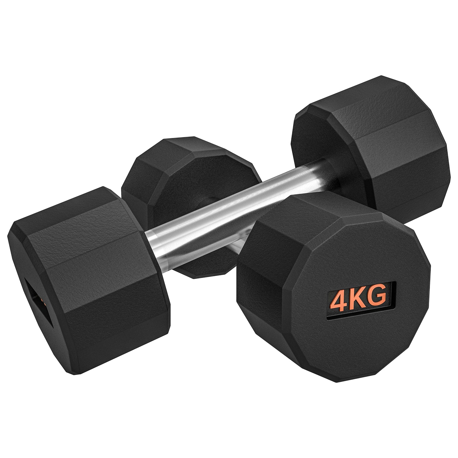 2 X 4kg Dumbbells With Non-slip Grip