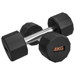 2 X 4kg Dumbbells With Non-slip Grip