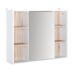 Wall Mounted Bathroom Storage Cabinet W/ Mirrored Door