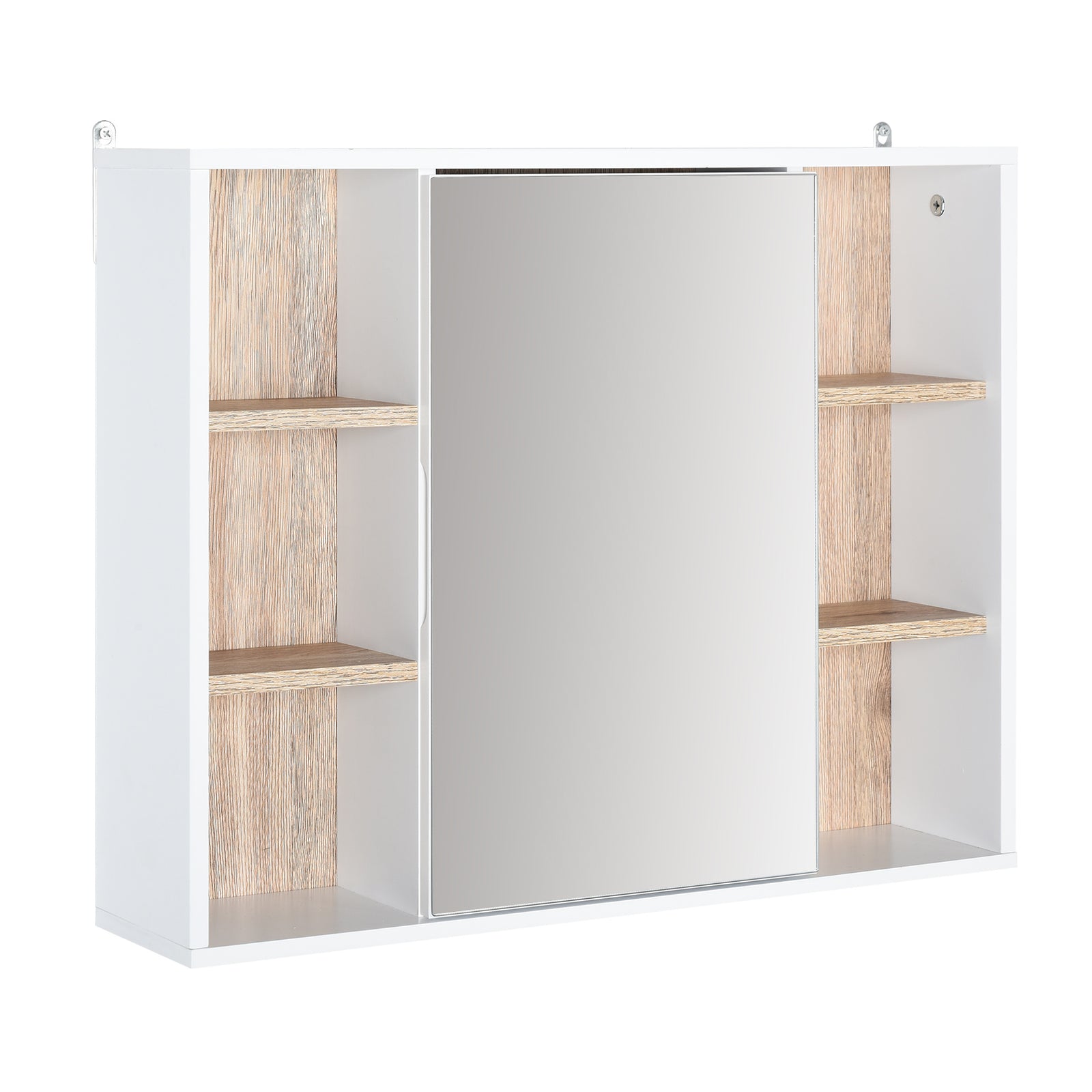 Wall Mounted Bathroom Storage Cabinet W/ Mirrored Door