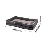 50cm*40cm*9cm Durable Removable Washable Pet Bed With Anti-slip Bottom | Dark Grey