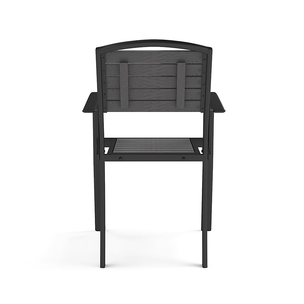 Garden Dining Armchairs In Grey – Available In Sets Of 2 Or 4 | Set of 4 | Grey