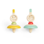 Wooden Pull String Spinning Tops