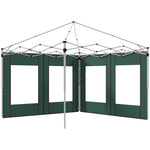 3x3(m) Or 3x6m Pop Up Gazebo Side Panels With Windows | Green
