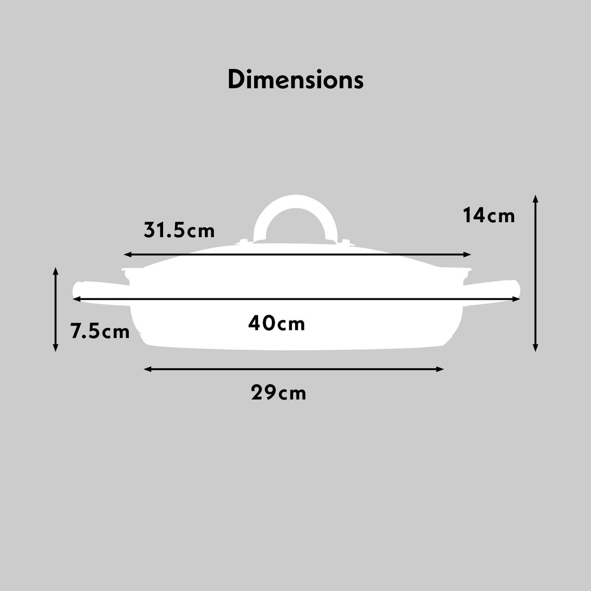 30cm Stainless Steel Sauté Pan