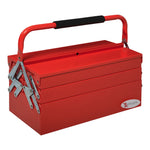 3 Tier Toolbox With 5 Trays And Handle, 45cmx20cmx34.5cm | Red