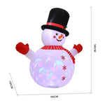 1.8m H Inflatable Snowman For Christmas Decoration