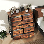 HOMCOM Fabric Chest Of Drawers, 10 Drawer Dresser For Bedroom