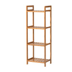 3/4/5-tier Tiered Bamboo Wood Book Storage Shelf | Medium | Brown