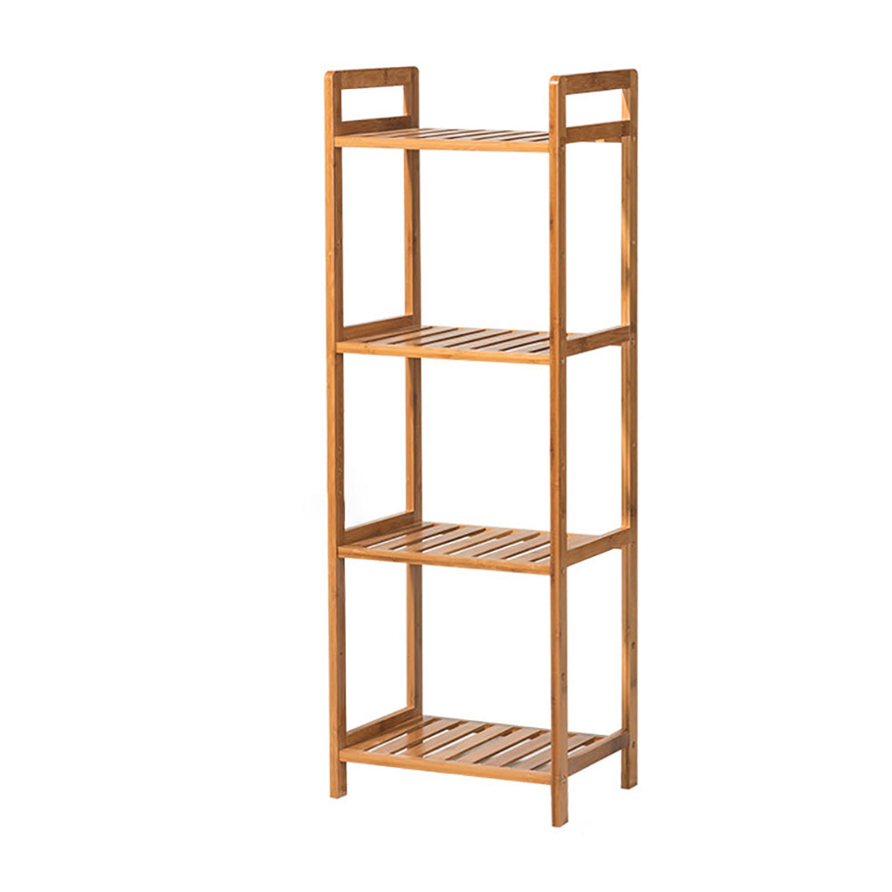 3/4/5-tier Tiered Bamboo Wood Book Storage Shelf | Medium | Brown