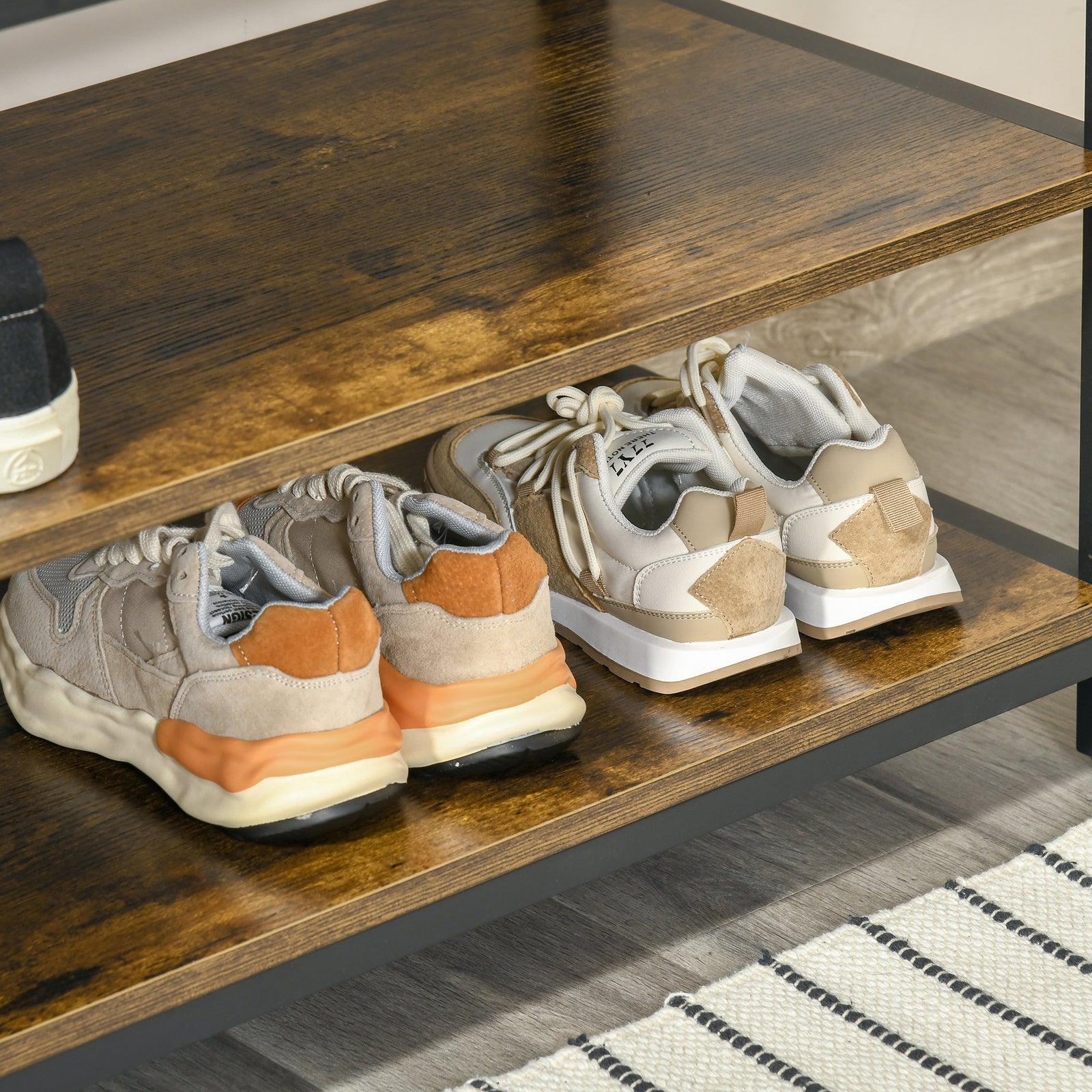 Entryway Coat Rack Hall Tree Shoe Bench 3 In 1 Design