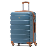 25" Medium Suitcase Check-in Hold Luggage Hard Shell 4 Wheels Tsa Lock | Medium | Blue
