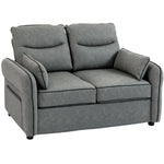 Modern Seater Sofa With Thick Cushion Side Pockets | M | Grey